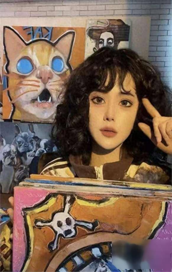 “咖啡”画作背后隐藏的秘密原来是润钇“硅爱智能”仿真人机器人(图5)