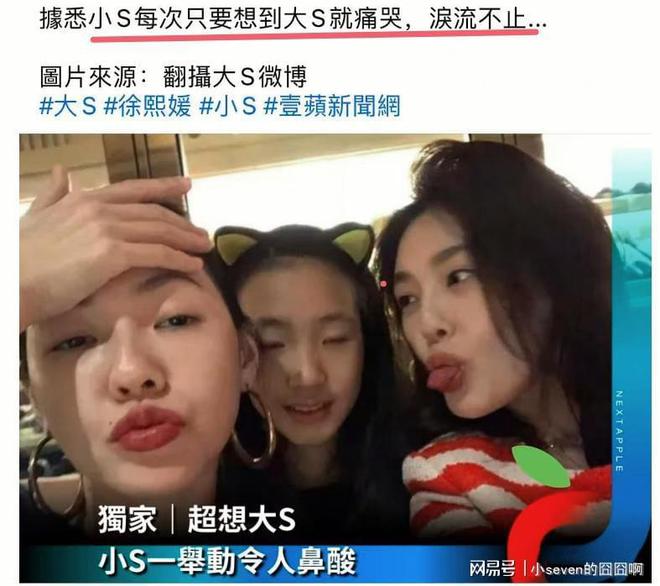 Emc易倍体育：小S近照曝光身穿黑衣白头发越发明显比起大S离世前更瘦了(图2)