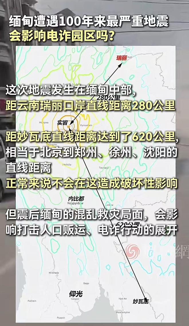 媒体：缅甸地震对妙瓦底电诈园区没有多大影响反而影响打击活动(图2)