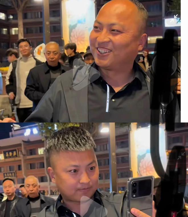男子试戴假发在一声声好帅中迷失自己网友：突然从老子变儿子(图5)